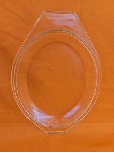 Vintage Pyrex Oval Glass Lid 943C 23 Replacement with Handles - Picture 1 of 6