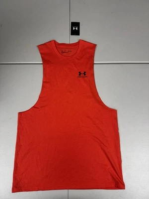 Camiseta sin mangas Under Armour Sportstyle corte pecho izquierdo naranja 1329286 elige talla nueva con etiquetas Foto 1 de 4