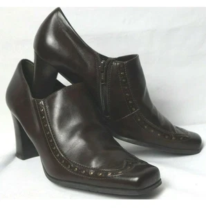 FRANCISCO SARTIO WOMENS Dark Brown Bibi Booties Women’s Size. 8 medium - Picture 1 of 3