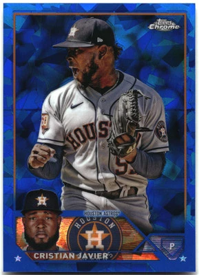 2023 Topps Chrome Sapphire Edition #55 Cristian Javier - Image 1 of 2