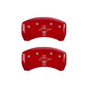 MGP Caliper Covers 10198SMBPRD Mustang Front/3.7 Rear Red Powder Coat Set of 4 - Foto 1 di 1