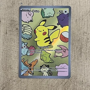 Ditto Holo Pokemon Generation One After Skool Hobby Fan Art Pikachu Derp - Bild 1 von 2