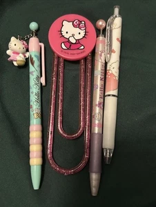 Hello Kitty Stifte und sehr große Büroklammer - Bild 1 von 12