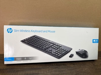 NEW HP Wireless Keyboard and Mouse Bundles Slim Combo T6L04AA Wireless  PC - Image 1 of 4
