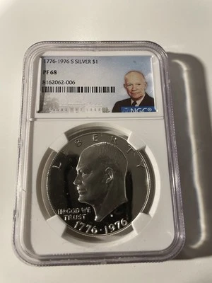 1776-1976-S Bicentennial Eisenhower Dollar 40% SILVER - PROOF Cameo NGC - Image 1 of 4