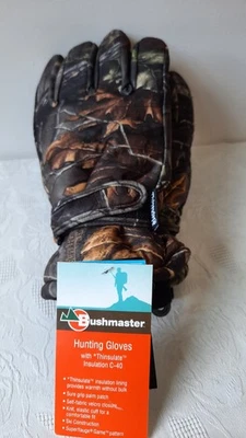 Bushmaster Thinsulate Camo Hunting Waterproof Gloves Large NEW - Image 1 of 4