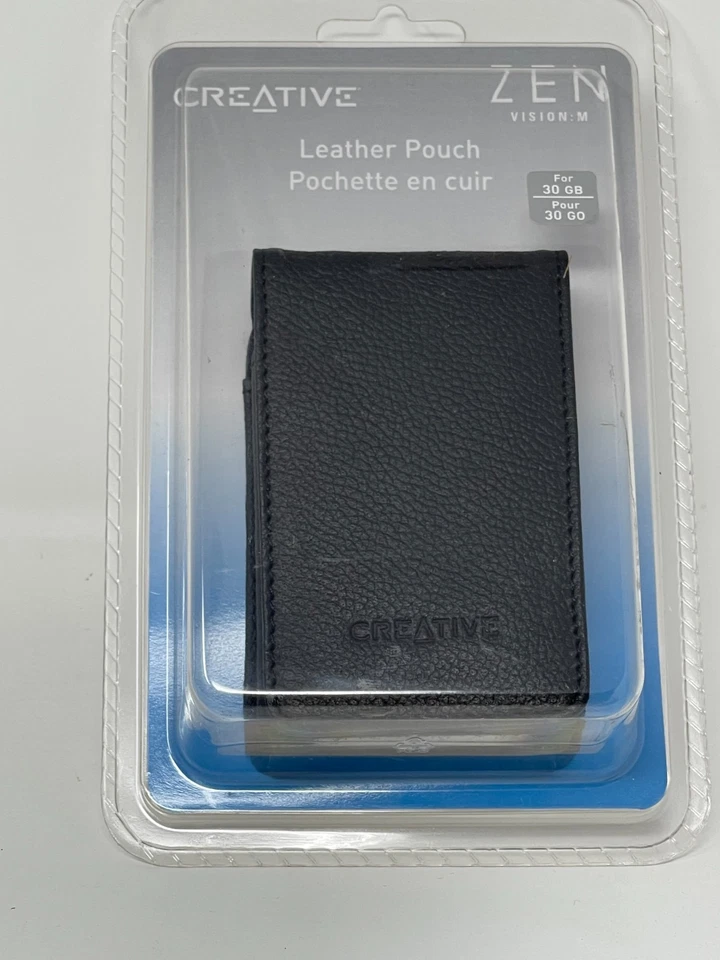 Creative Zen Vision M MP3 Player Leather Pouch Sleeve Case & Lanyard 30GB 60 GB. - Image 1 of 4