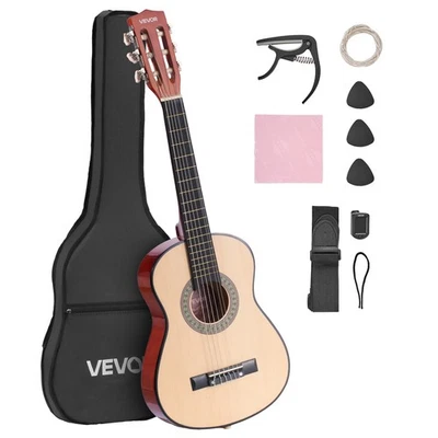 VEVOR Guitare Classique Débutants Jeunes Enfants 78 cm avec Cordes Nylon Naturel - Photo 1/4