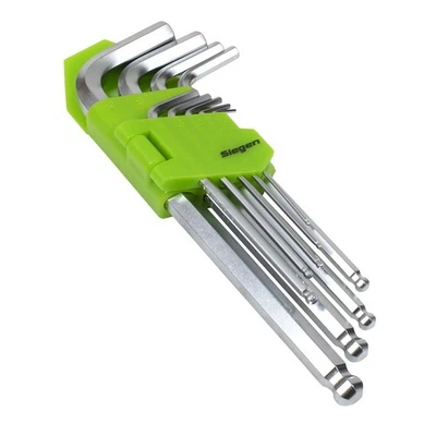Sealey Hex Key Set Ball-End Long 9pc - Metric S01260 - Image 1 of 4