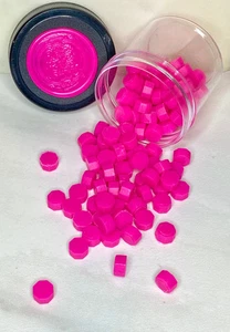 100 cuentas de cera de sellado rosa impactantes de 100 unidades - Imagen 1 de 3