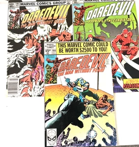 DAREDEVIL NUMBER'S 166 174 & 180. 1ST SERIES. (3 ISSUE 1980-82 LOT) KEY 1ST HAND - Picture 1 of 16