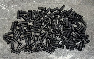 Tetinas de aluminio DT Swiss Pro Lock: 1,8 x 12 mm, negras, caja de 100 Foto 1 de 2