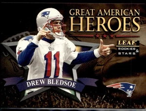 1998 Rookies & Stars Drew Bledsoe Great American Heroes Serial #1341/2500 #6/20 - Foto 1 di 2