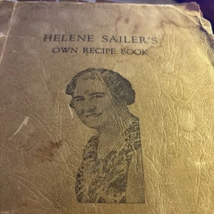 Vintage 1920s Helene Sailer’s Own Recipe Book Household Tips Measurements Cook - Picture 1 of 12