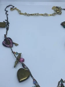 Lucy Isaacs Designer “Love Garden” Locket Necklace! Rare and Collectible - Picture 1 of 6