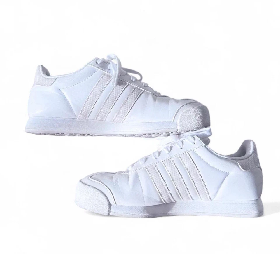 White Adidas Samoa Originals trainers size 8 #sneakers - Image 1 of 3