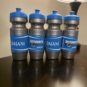 Four New Trek Discovery channel Dasani Biking water bottles - Picture 1 of 3