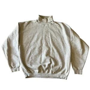 Vintage Tultex Rollkragen Rundhalsausschnitt Sweatshirt Herren Large Made in USA - Bild 1 von 6