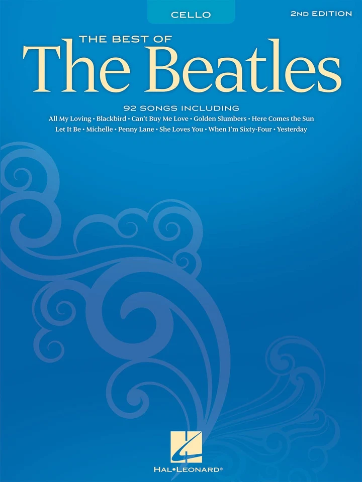 Best of the Beatles for Cello Solo Sheet Music 92 Pop Songs Hal Leonard Book - Image 1 of 1
