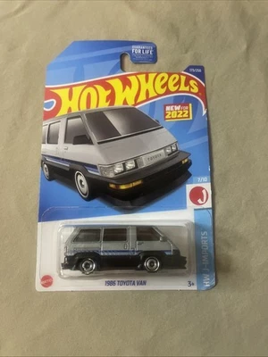 Toyota Van 2022 Hot Wheels 1986 JDM HW J-Imports vehículo de juguete de fundición gris Foto 1 de 4