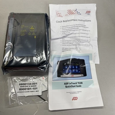ADP In Touch 9100 Quickstart Time Clock New , Box Slightly Damaged - Image 1 of 4