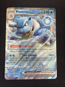 Pokemon Mew-151 Blastoise ex 009/165 Jumbo Card NM - Picture 1 of 2