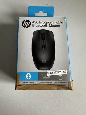 HP 420 Programmable Wireless Mouse, 6 Programmable Buttons, 4000 DPI, Bluetooth - Image 1 of 4