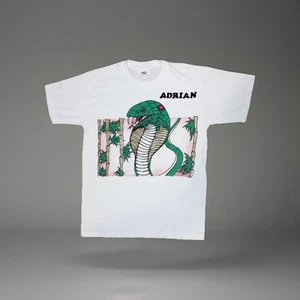 Vintage King Cobra T-Shirt SINGLE STITCH 50/50 weiß dünnes Tee Herren Größe S - Bild 1 von 4
