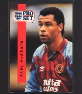 PAUL MCGRATH 1990-91 Pro Set Soccer Card ASTON VILLA #19 PSA - Picture 1 of 2