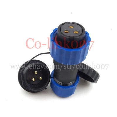 SD20 3Pin Waterproof Connector, Aviation Circular AUTO Industrial Plug Socket - Image 1 of 4