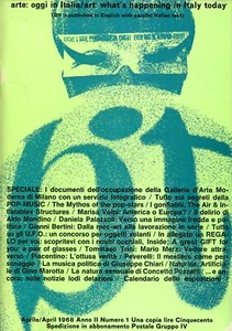 Bit. Arte Oggi in Italia / Art: What's Happening in Italy n.1 1968 - Foto 1 di 1