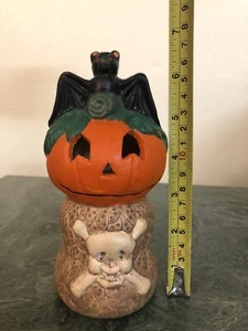 Halloween Decoration Lantern Bat/Pumpkin/Skull Lamp 6.5" - Picture 1 of 7