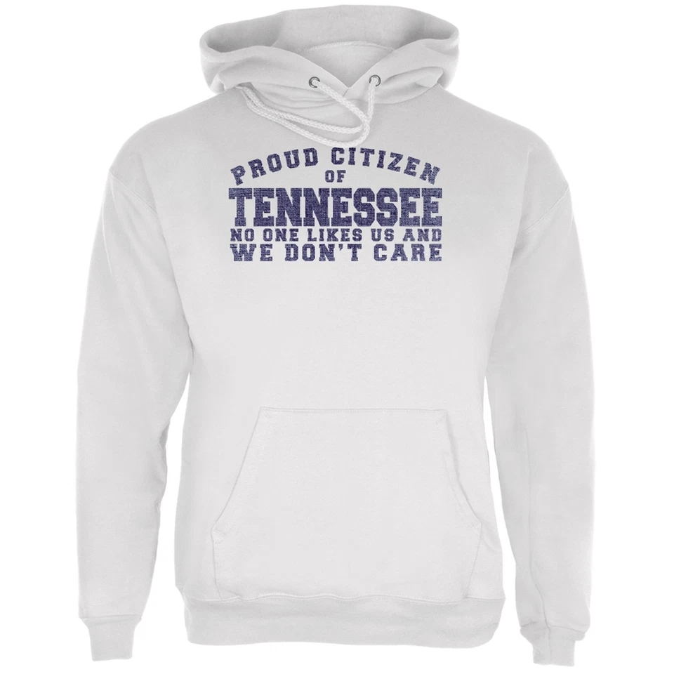 Sudadera con capucha Proud No One Likes Tennessee blanca para adulto Foto 1 de 1