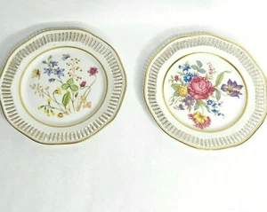 Gitter HMS Royal Hannover Bavaria Germany Dessertteller Schale China Floral - Bild 1 von 6
