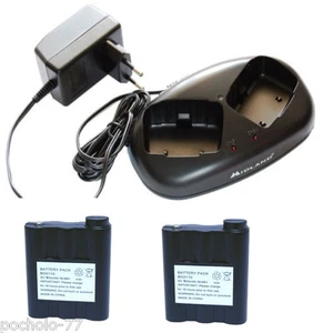 CARGADOR DOBLE Y 2 BATERIAS COMPATIBLE PARA MIDLAND G9 PRO G9 PLUS - Imagen 1 de 1