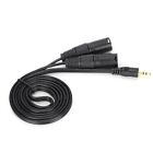 Mic Cable 3.5mm Connector To Dual XLR Male Adapter Interconnect Patch Cord(3 BGI