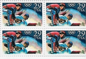 US Olympic Baseball 29c Stamp Block of 4 Scott #2619 - Picture 1 of 1