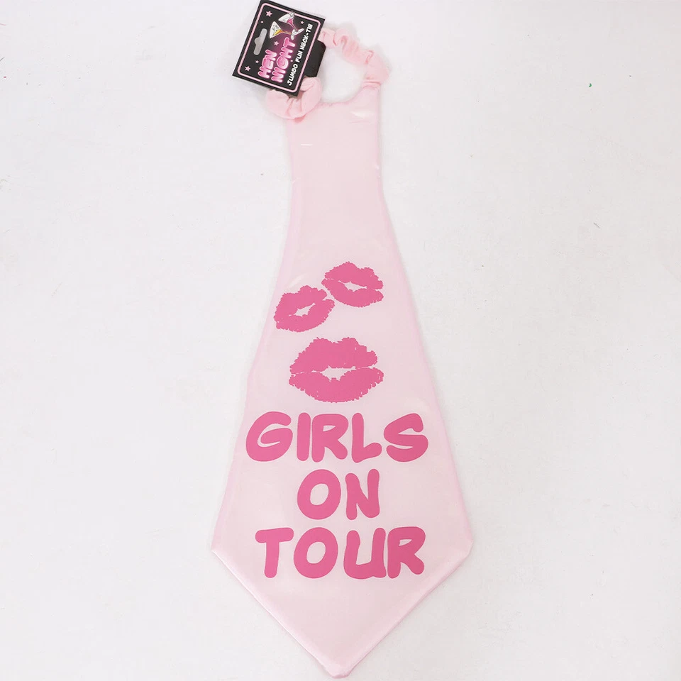 "CORBATA DE CUELLO ROSA GIGANTE CHICAS DE GIRA GALLINA FIESTA DAMAS NOVIA PARA SER GALLINA FIESTA 23" Foto 1 de 1