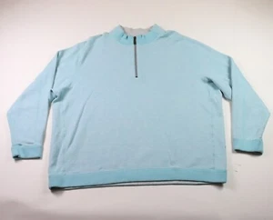 Tommy Bahama Men’s Blue Gray Reversible Quarter Zip Pullover Sweatshirt 3XB - Picture 1 of 12