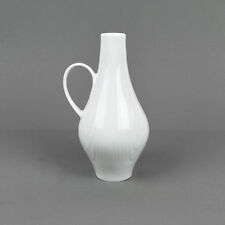 Vase Royal KPM Bavaria Porzellan weiß / Moiré Effekt Dekor / Henkelvase vintage