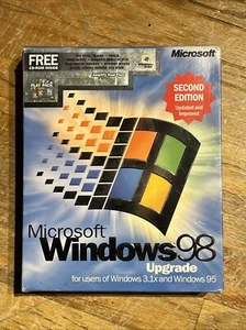 Microsoft Windows 98 Second Edition Upgrade 3.1x & 95 Free Cd-ROM W/ Product Key - Picture 1 of 10