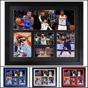 Carmelo Anthony Signed Framed Limited Edition Memorabilia V3 - Picture 1 of 5