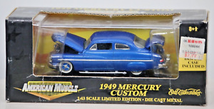 AMERICAN MUSCLE ERTL 1949 MERCURY CUSTOM  BLUE  1:43 SCALE  "NEW"