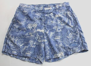Tommy Bahama Relax Swim Trunks Mens XL Tropical Print Mesh Lined Polyester - Picture 1 of 9