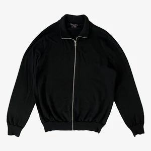 Chaqueta vintage Y2K Louis Vuitton uniformes negra 100 % lana con cremallera, suéter ligero - Imagen 1 de 4