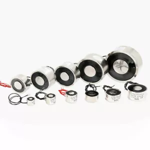 DC 12V/24V Electric Lifting Magnet Solenoid Electromagnet Holding 5.5LB - 330LB - Picture 1 of 21