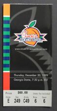 1999 Peach Bowl Football Game Ticket Stub Clemson vs. Mississippi State