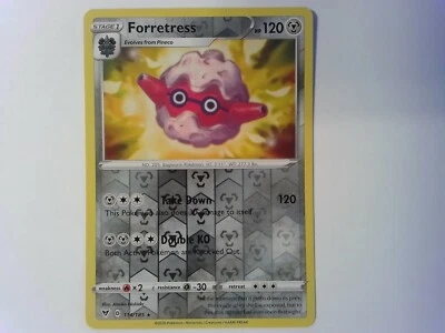 Forretress 114/185 Vivid Voltage - Reverse Holo Rare Pokemon with Double KO - Image 1 of 2