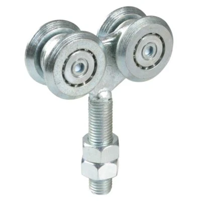 CARRELLO FISSO 4 CUSCINETTI 44MM RUOTE X PORTONI SCORREVOLI - Immagine 1 di 2