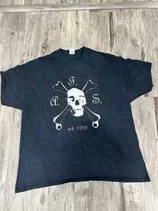 Vintage 2XL Akoo T-shirt Black - Picture 1 of 4